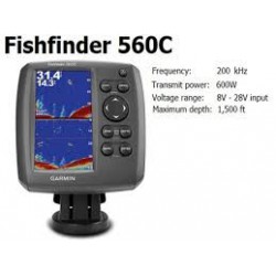 GARMIN GPS FISHFINDER ECHO 560C + TRANDUCER